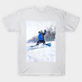 Snowboarder In Action. For snowboarding lovers. T-Shirt